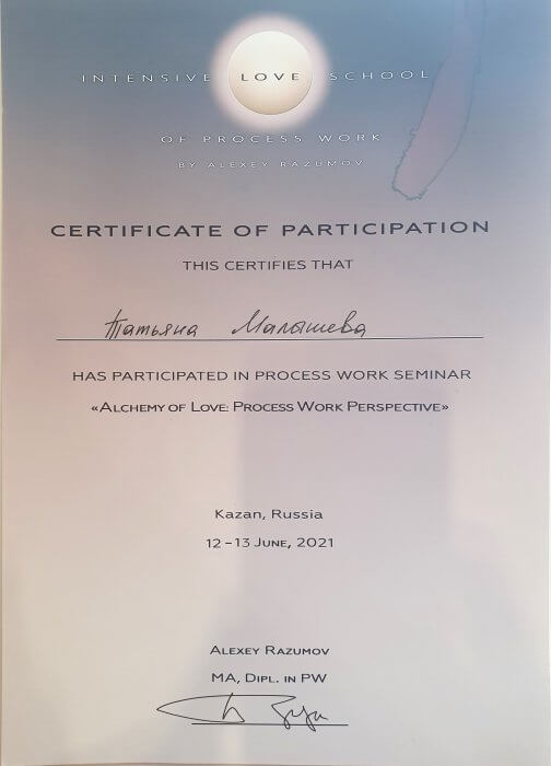 Alchemy of Love: Process Work